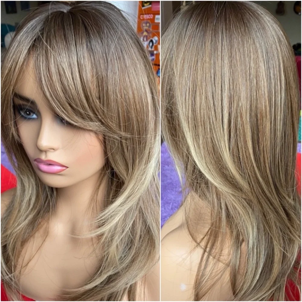 LAST ONE long Brown sugar a brunette blonde wig